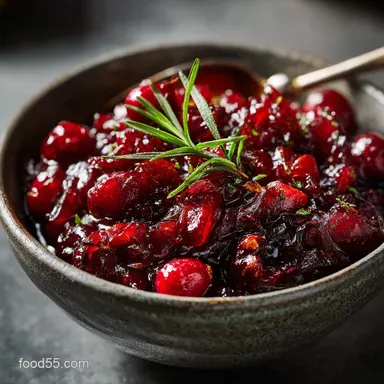 Julia Childs Easy Cranberry Sauce: Effortless 20-Minute Holiday Compote Recipe Card
