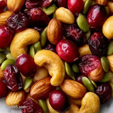 Kar Trail Mix for 4 Servings Recipe Card
