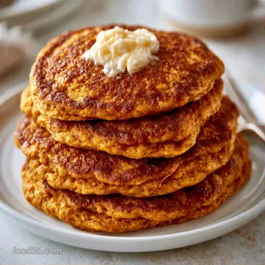 Keto Pumpkin Pancakes in 20 Minutes Recipe Card