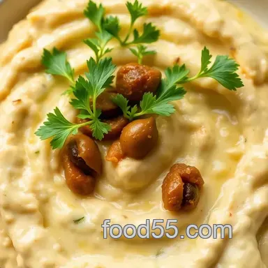 Keto Skordalia Recipe Author: Tracey Hatch-Rizzi - Creamy and Delicious! Recipe Card