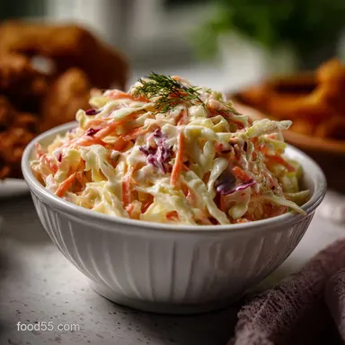 KFC Coleslaw Copycat Belly Full Recipe: Velvety Finish Recipe Card