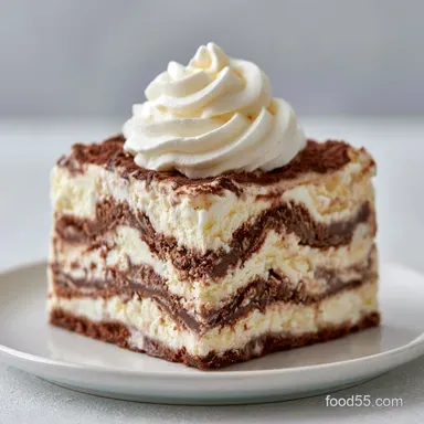 Layered Ice Cream Cake with Oreo Crust Recipe Card