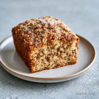 Lazy Day Oatmeal Cake with Sour Cream Recipe Card