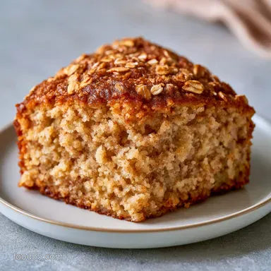 Lazy Day Oatmeal Cake with Sour Cream