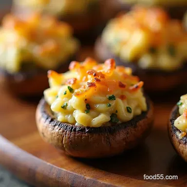 Lazy Stuffed Mushrooms My Quick GoTo Garlic Parmesan Bites Recipe Card