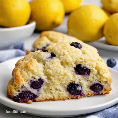 Lemon Blueberry Scones My Best Crumbly Recipe Recipe Card