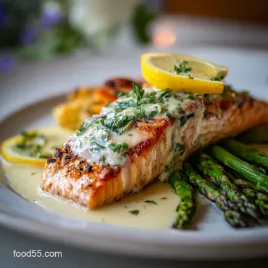 Lemon Butter Baked Salmon for 4 Servings