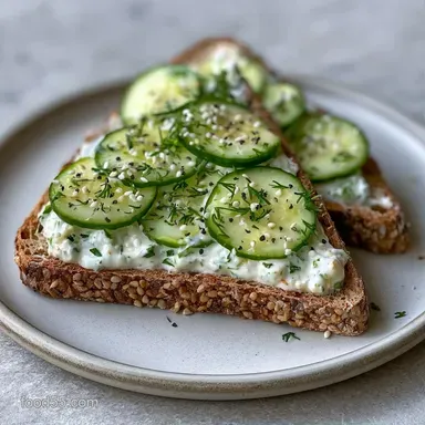 Lemon Dill Cucumber Sandwiches in 15 Min Recipe Card