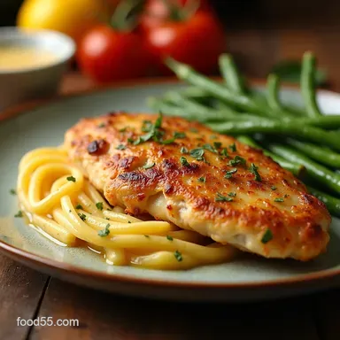 Chicken Francese Lightened Up My Weeknight LemonHerb Classic Recipe Card