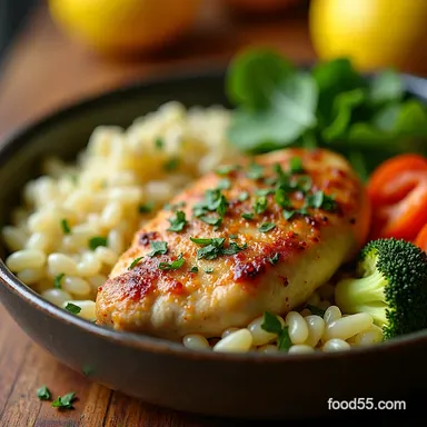 Easy recette weight watchers cuisine LemonHerb Chicken Veg Recipe Card