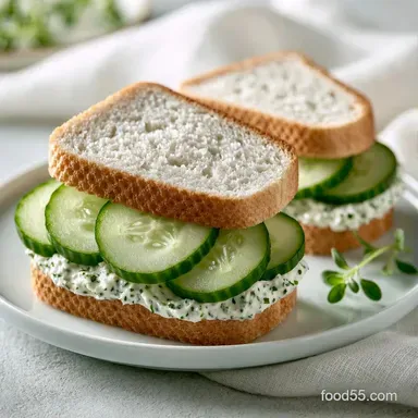 Lemony Herb Cucumber Sandwiches in 15 Min Recipe Card