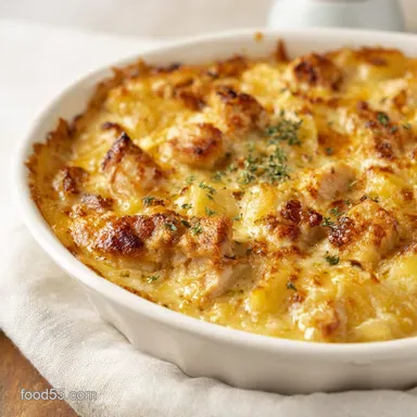 Loaded Potato Chicken Casserole: Creamy
