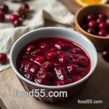 Easy Low-Carb Cranberry Jam with Orange & Spices - Perfect for Holidays! Recipe Card