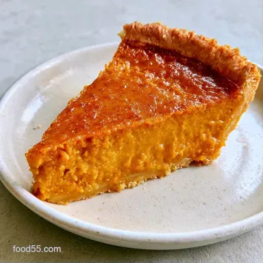 Low Carb Pumpkin Pie with Almond Crust Recipe Card