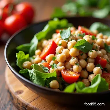 MakeAhead Greek Chickpea Salad Meal Prep My GoTo Lunch Recipe Card