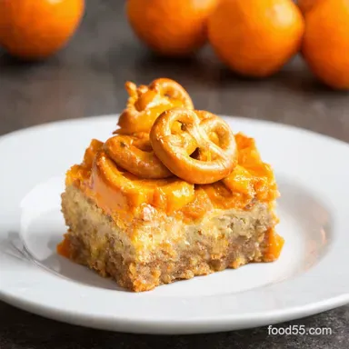 Mandarin Orange Pretzel Salad Dessert My FailProof CrowdPleaser Recipe Card
