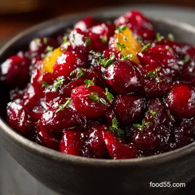 Cranberry Sauce Recipe: Easy, Homemade Cranberry Orange Compote Recipe Card