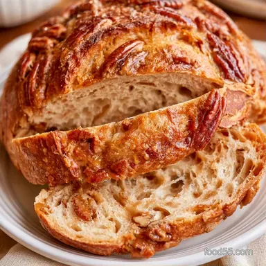 Maple Pecan Sourdough Bread in 65 Min Recipe Card