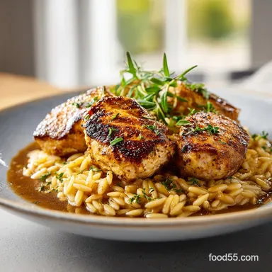 Marsala Chicken Orzo: One-Pan Meal