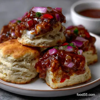 Indian Scones Chutney: Masala Scones Sweet-Sour Onion Jam Recipe Card