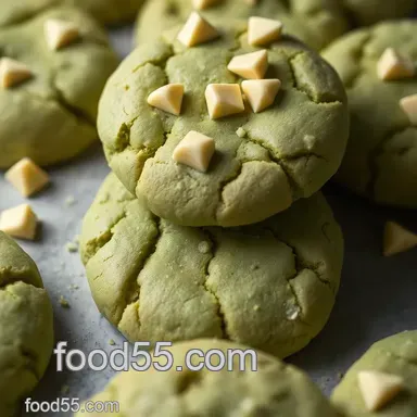 Delicious Matcha White Chocolate Cookies: An Easy Keto Treat Recipe Card