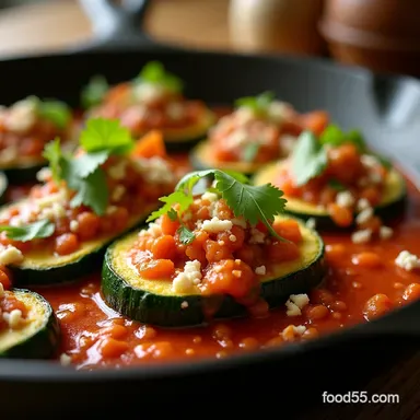 Sunshine Sizzle Speedy Skillet Mexican Zucchini with Cotija Recipe Card