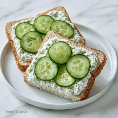 Mini Cucumber Finger Sandwiches in 45 Min Recipe Card