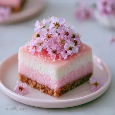 Mini Floral Ombre Cake: Silky Texture Recipe Card