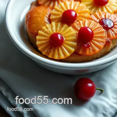 Easy Mini Pineapple Upside Down Cake: A Fun Twist on a Classic Recipe Card