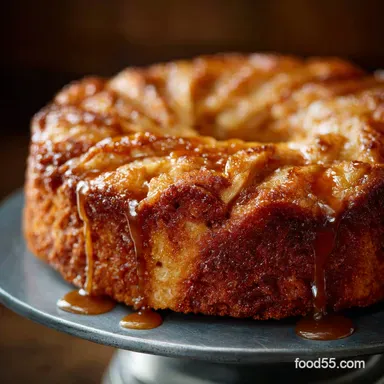 Fresh Apple Cake The Ultimate Moist Recipe with Brown Sugar Glaze Recipe Card