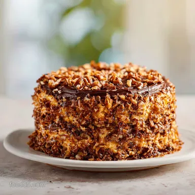 Classic German Chocolate Cake in 1h 15m Recipe Card