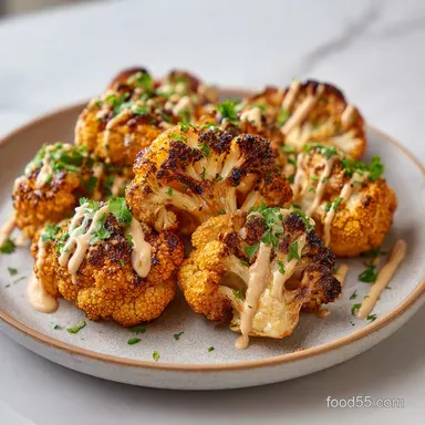 Moroccan Cauliflower Tahini Honey for 4 Recipe Card