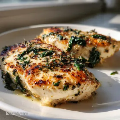Grilled Chicken with Spinach and The Proper Mozzarella Meltdown Recipe Recipe Card