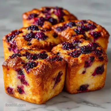 Mulberry Bread Pudding with Brioche Recipe Card