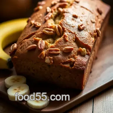 Mum's Easy Banana Nut Bread Recipe Easy: Even Mr. Bean Can Bake It! Recipe Card