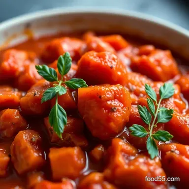 Nan's Knockout stewed tomatoes recipe: A Savory Classic Recipe Card