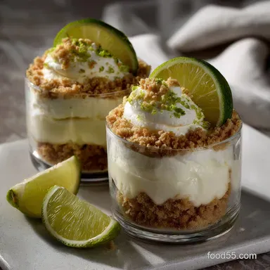 No Bake Key Lime Cheesecake Parfaits: Quick & Zesty Recipe Recipe Card