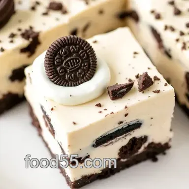 How to Make No-Bake Oreo Cheesecake Bars - Easy Delight Recipe Card