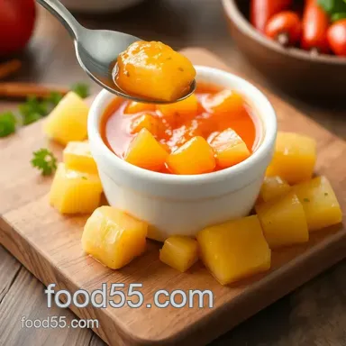 How to Make My Grandma&rsquo;s No Cook Pineapple Spicy Sauce - 15 Minutes Recipe Card