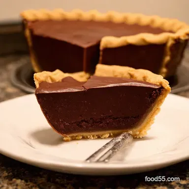 Quick Easy Chocolate Pie NoBake Dream Come True Recipe Card