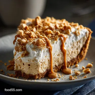 NoBake Peanut Butter Pie: Easy, Fluffy Cream Cheese Dessert Recipe Card