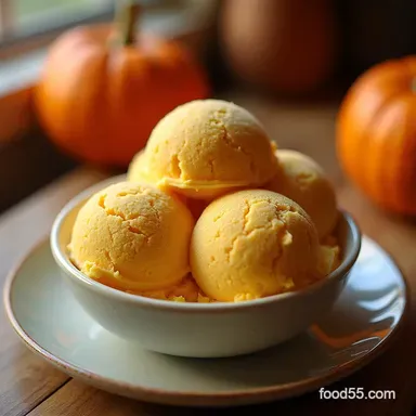 Easy NoChurn Spiced Pumpkin Sherbet Recipe Recipe Card