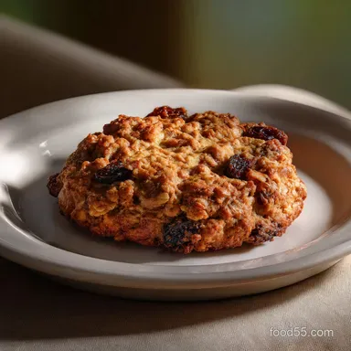 Easy Oatmeal Raisin Cookie with Rolled Oats and Cinnamon Ready in 25 Minutes Recipe Card