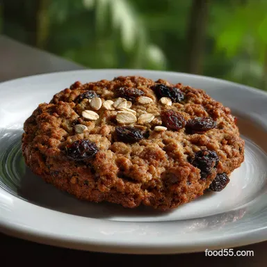 Easy Oatmeal Raisin Cookie with Rolled Oats and Cinnamon Ready in 25 Minutes