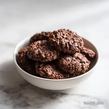 Oats Cocoa Cookies for 24 Cookies: Chewy and Rich