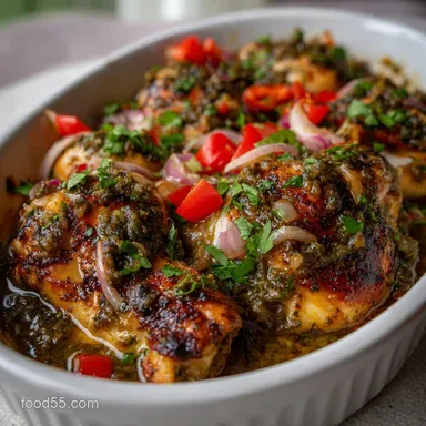 Salsa Verde Chicken: Easy One-Pan Fiesta Recipe Recipe Card