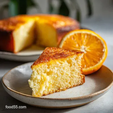 Orange Cardamom Olive Oil Cake for 10 Servings Recipe Card