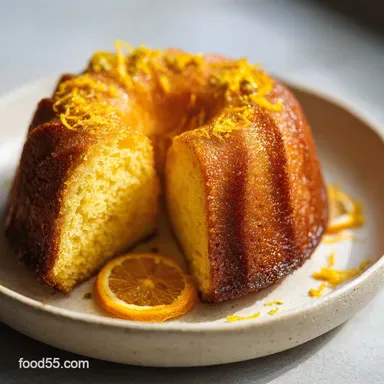 Orange Cardamom Olive Oil Cake for 10 Servings