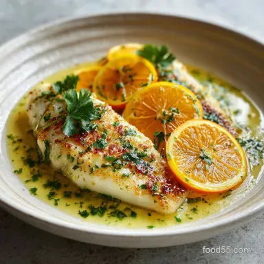 Orange Roughy Recipe with Lemon Oven-Baked in 18 Minutes Recipe Card