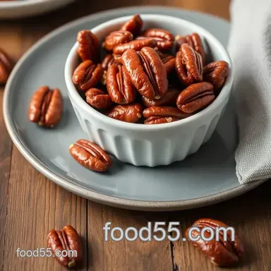 How to Make Amazing Oven Candied Pecans with Sweet Bourbon Flavor Recipe Card